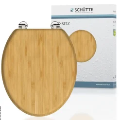 Schütte WC-Sitz NATURAL BAMBOO natur Bambus B/H/T: ca. 37,2x5,5x42,5 cm