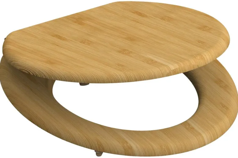 Schütte WC-Sitz NATURAL BAMBOO natur Bambus B/H/T: ca. 37,2x5,5x42,5 cm