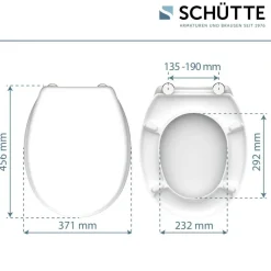 Schütte WC-Sitz WHITE Duroplast