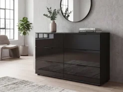 Schubkastenkommode Saigon Graphit B/H/T: ca. 130x83x41 cm