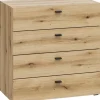 Schubkastenkommode System 64 Evoke Oak Nachbildung B/H/T: ca. 64x64x35 cm