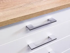 Schubkastenschrank Samoa weiß Eiche Nachbildung B/H/T: ca. 50x85x60 cm