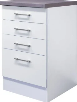 Schubkastenschrank Vita weiß matt B/H/T: ca. 50x86x60 cm