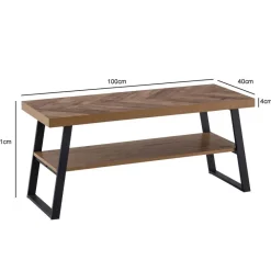 Schuhbank braun B/H/T: ca. 100x41x40 cm