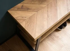 Schuhbank braun B/H/T: ca. 100x41x40 cm