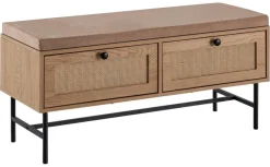 Schuhbank natur Eiche Optik B/H/T: ca. 100x48x38 cm