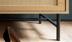 Schuhbank natur Eiche Optik B/H/T: ca. 100x48x38 cm