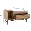 Schuhbank natur Eiche Optik B/H/T: ca. 100x60x38 cm