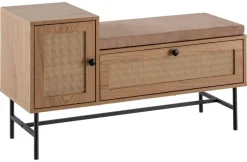 Schuhbank natur Eiche Optik B/H/T: ca. 100x60x38 cm
