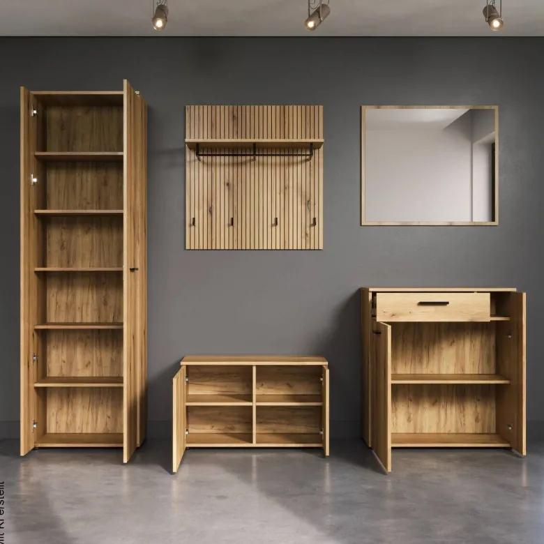 Schuhbank Pure Bliss Eiche Evoke Oak Nachbildung B/H/T: ca. 80x49x36 cm