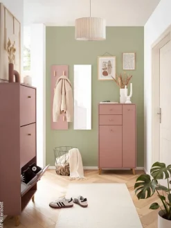 Schuhkipper Bjarne, 3er mauve B/H/T: ca. 59,8x131x19,55 cm