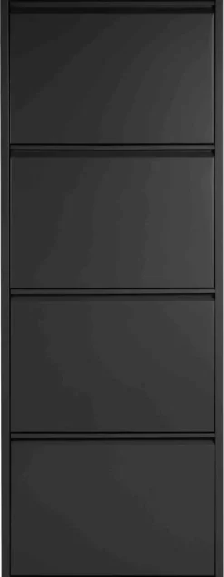 Schuhkipper Blacky schwarz matt B/H/T: ca. 50x136x13 cm