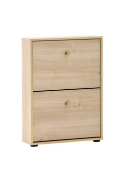 Schuhkipper Flora, 2er Eiche Nachbildung B/H/T: ca. 59,8x83,2x19,55 cm