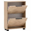 Schuhkipper Piazza, 2er Eiche Nachbildung B/H/T: ca. 59,8x85,7x19,55 cm