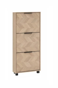 Schuhkipper Piazza, 3er Eiche Nachbildung B/H/T: ca. 59,8x124,5x19,55 cm
