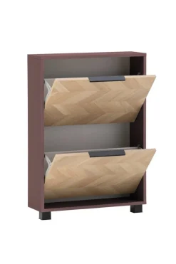 Schuhkipper Piazza, 2er mauve B/H/T: ca. 59,8x85,7x19,55 cm