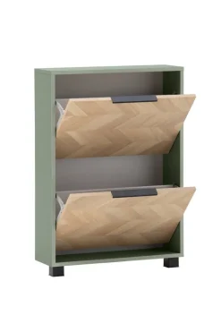 Schuhkipper Piazza, 2er Pistazie Eiche Nachbildung B/H/T: ca. 59,8x85,7x19,55 cm
