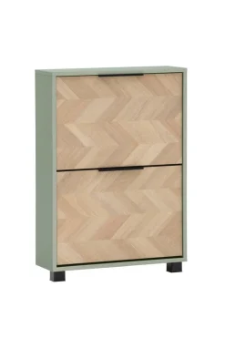 Schuhkipper Piazza, 2er Pistazie Eiche Nachbildung B/H/T: ca. 59,8x85,7x19,55 cm
