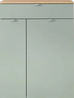 Schuhkommode Bari salbei Eiche Artisan Nachbildung B/H/T: ca. 78x103x38 cm