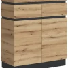 Schuhkommode Corte Eiche Evoke Coast Nachbildung anthrazit B/H/T: ca. 101x116x45 cm
