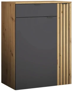 Schuhkommode Lagos Eiche Artisan Nachbildung anthrazit B/H/T: ca. 80x105x38 cm
