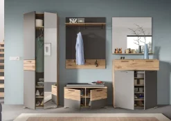 Schuhkommode Mason Nox Oak Nachbildung dunkelgrau B/H/T: ca. 90x104x37 cm