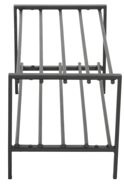 Schuhregal Abby schwarz Metall B/H/T: ca. 70x30x30 cm