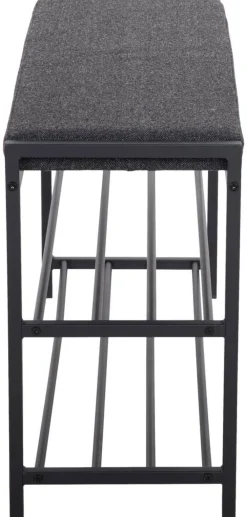 Schuhregal Janne schwarz Metall B/H/T: ca. 90x50x30 cm