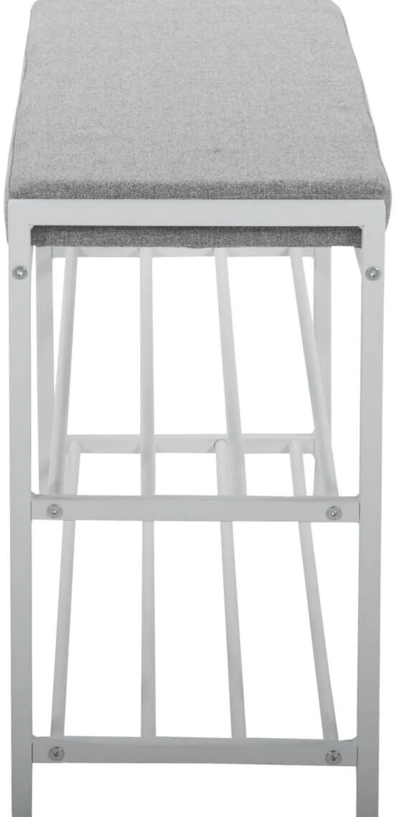 Schuhregal Janne weiß Metall B/H/T: ca. 90x50x30 cm
