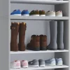 Schuhregal Lona weiß B/H/T: ca. 70x183x37 cm