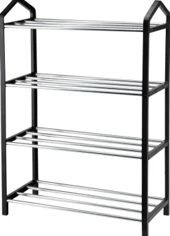 Schuhregal schwarz Eisen B/H/L: ca. 19,5x3,5x59,5 cm
