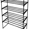 Schuhregal Tina schwarz B/H/T: ca. 67x102x29 cm