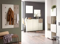 Schuhschrank Alexa creme beige B/H/T: ca. 141,9x105,5x35 cm