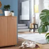 Schuhschrank buche Nachbildung silber B/H/T: ca. 60x90x35 cm