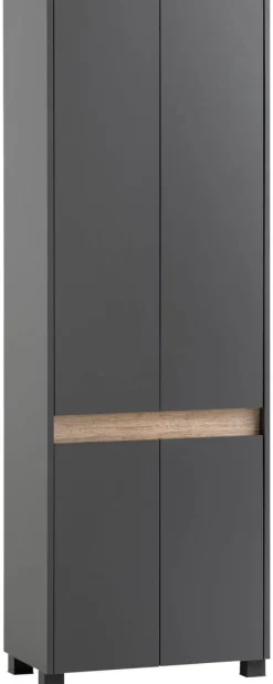 Schuhschrank Cosmo anthrazit B/H/T: ca. 56,9x164,5x33 cm