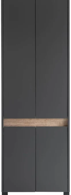 Schuhschrank Cosmo anthrazit B/H/T: ca. 56,9x164,5x33 cm