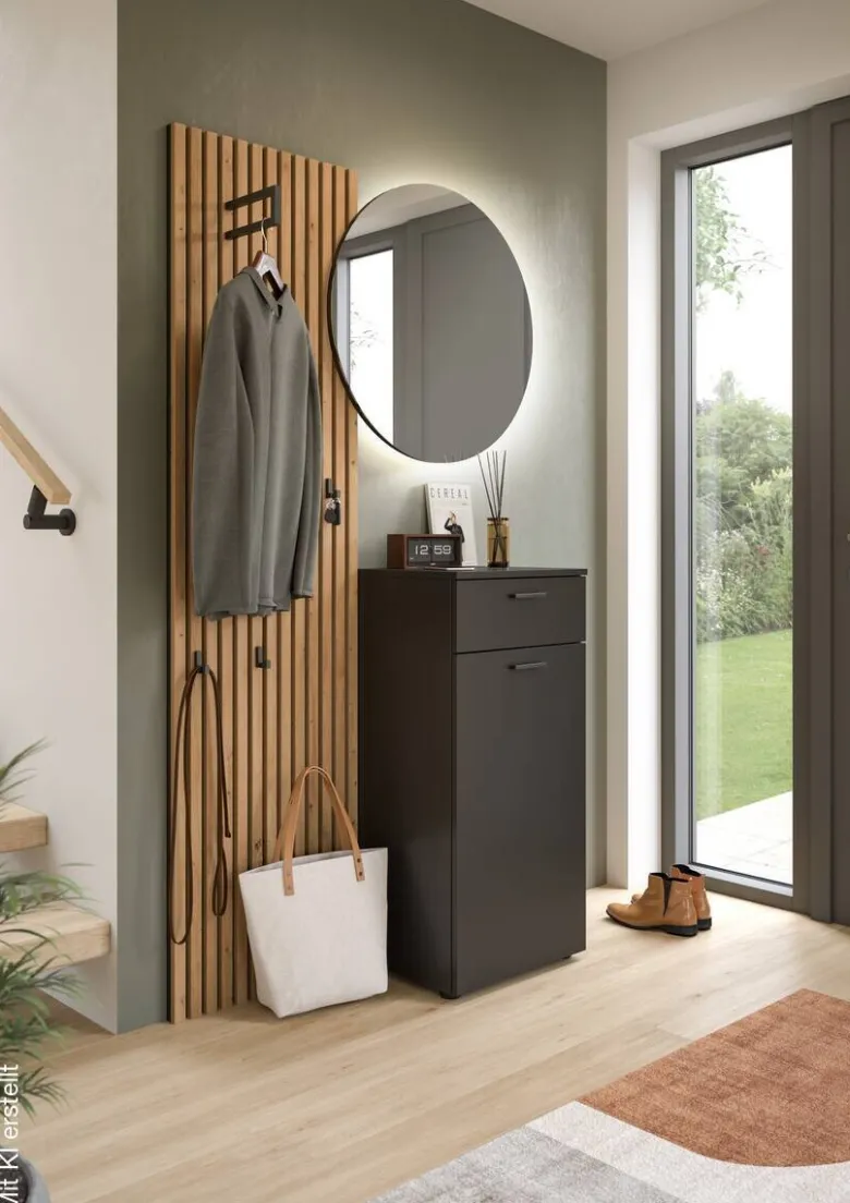 Schuhschrank Delton Basalt Nachbildung B/H/T: ca. 53x37x43 cm