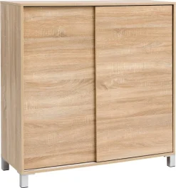Schuhschrank Eiche Sonoma Nachbildung B/H/T: ca. 100x108x37,5 cm