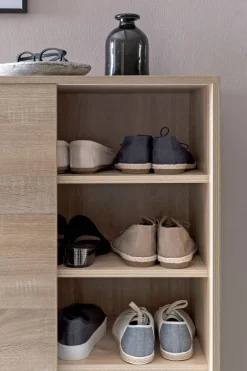 Schuhschrank Eiche Sonoma Nachbildung B/H/T: ca. 100x108x37,5 cm
