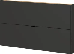 Schuhschrank 1392-549 Graphit Optik Eiche Navarra Nachbildung B/H/T: ca. 140x85x19 cm