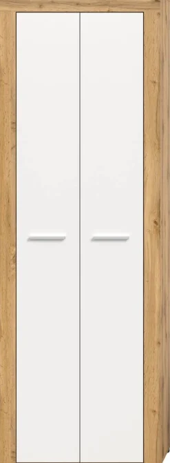Schuhschrank JAM Eiche Wotan Nachbildung weiß B/H/T: ca. 64x191x35 cm