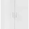 Schuhschrank Lincoln weiß weiß glänzend B/H/T: ca. 80x190x35 cm