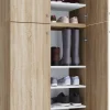 Schuhschrank Lona weiß B/H/T: ca. 70x200x39 cm