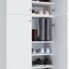 Schuhschrank Lona weiß B/H/T: ca. 70x200x39 cm