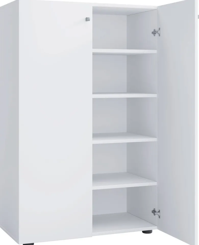 Schuhschrank Lona weiß B/H/T: ca. 70x110x39 cm