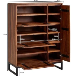 Schuhschrank rosenholz Nachbildung B/H/T: ca. 40x120x88 cm