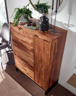 Schuhschrank rosenholz Nachbildung B/H/T: ca. 40x120x88 cm