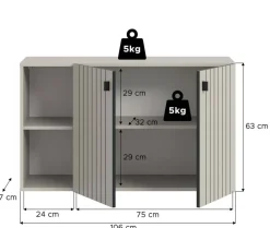 Schuhschrank STATION Cashmere B/H/T: ca. 106x63x37 cm