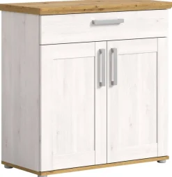 Schuhschrank Verona Sibiu Lärche Nachbildung Eiche Artisan Nachbildung B/H/T: ca. 95x92x39 cm