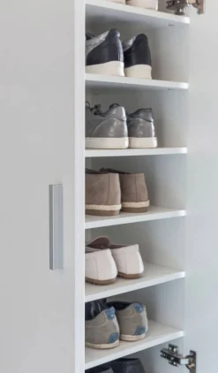 Schuhschrank weiß B/H/T: ca. 55x108x35 cm
